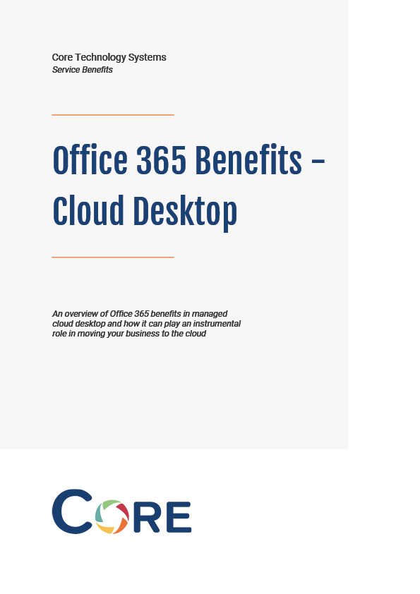 Front page of office 365 white paper on its cloud desktop benefits