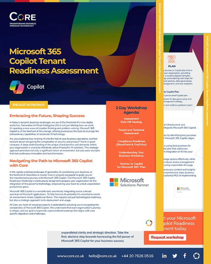 Microsoft 365 Copilot Tenant Readiness Assessment