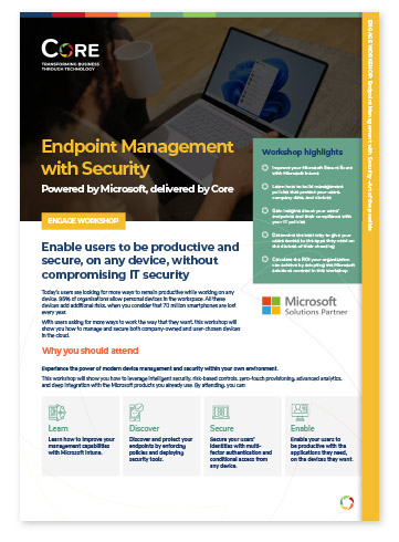 Endpoint Management with Security workshop