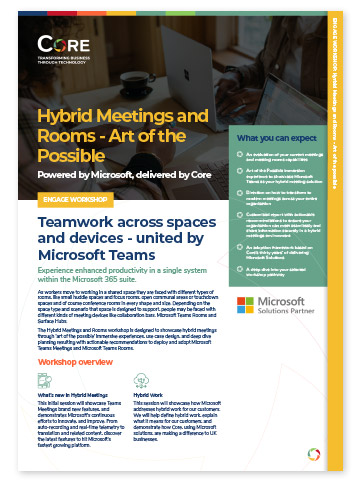 Hybrid Meetings and Rooms workshop