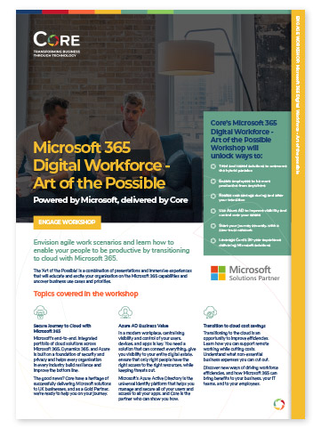Microsoft 365 Digital Workforce workshop