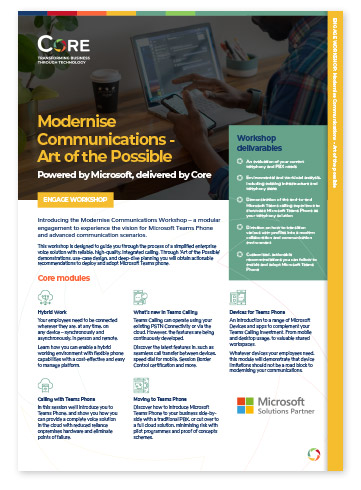 Modernise Communications workshop