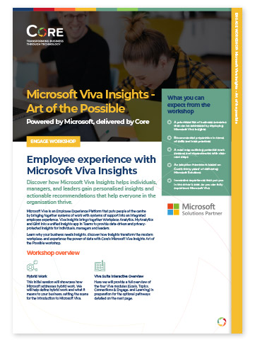 Microsoft Viva Insights workshop