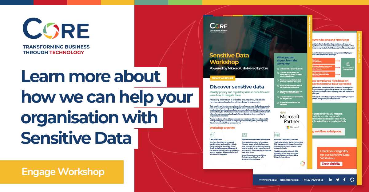 Sensitive Data Workshop - Protect Your Information